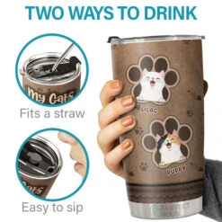 My Cats Think I'm Awesome - Personalized Tumbler - Gift For Cat Lovers, Cat Owners, Cat Gift, Gift For Pet Lovers -Pawfect House Store 6. THUMB 3 a8bb05a7 6db6 45b2 a38a e4dff6cadcc1