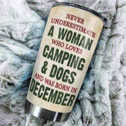 A Woman Loves Camping & Dogs - Personalized Tumbler - Gift For Camping Lovers, Gift For Pet Lovers -Pawfect House Store 6. THUMB 3 f2ed3de9 79df 40cf ba92 5abe496a76ce