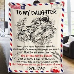 I Promise To Love You For The Rest Of My Life - Dad To Daughter, Blanket