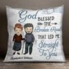The Broken Road That Led Me Straight To You - Gift For Couples, Personalized Pillow (Insert Included)