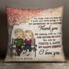 Thank You For Giving Me Love - Gift For Couples, Personalized Pillow (Insert Included)