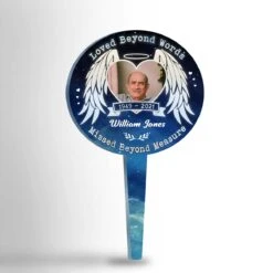 Loved Beyond Words, Missed Beyond Treasure - Personalized Custom Acrylic Garden Stake -Pawfect House Store 6. THUMBNAIL 1 543f52a3 9a2e 4806 a806 73ed88b9947b