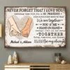 I Love Every Minute That We Are Together - Personalized Horizontal Poster