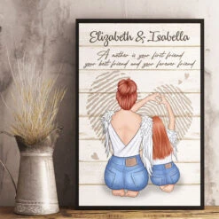 A Mother Is Your Forever Friend - Mom To Daughter, Personalized Vertical Poster
