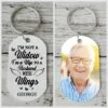 I'm A Wife To A Husband With Wings - Upload Family Photo - Personalized Keychain