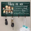 This Is Us, A Whole Lot Of Love - Personalized Key Hanger, Key Holder - Gift For Couples, Husband Wife