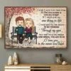 I Love You To The Moon And Back - Gift For Couples, Personalized Horizontal Poster