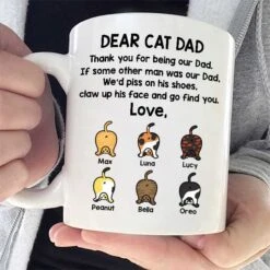 Thank You For Being Our Dad - Gift For Dad - Funny Personalized Mug -Pawfect House Store 6. THUMBNAIL 1 fa75cbe8 3e1b 4bb7 8872 d583ecf614b5