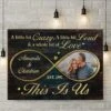 This Is Us - Personalized Horizontal Canvas - Upload Image, Gift For Couples, Husband Wife