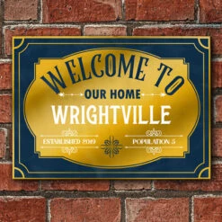 Welcome To Our Home - Personalized Family Metal Sign -Pawfect House Store 6. THUMBNAIL 2 e67ed75d 8cea 43b0 848e 60cfd883692f