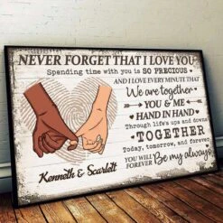 I Love Every Minute That We Are Together - Personalized Horizontal Poster -Pawfect House Store 6. THUMBNAIL 2 ed2b68c7 750a 49bd 9ef5 5216de14e2b2