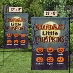 Halloween Night - Little Pumpkins - Personalized Flag -Pawfect House Store 6. THUMBNAIL 3 0174b33f cd79 4ac8 8d31 cd4f52a3a5b4