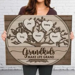The Grandkids Make Life Magnificent - Personalized Horizontal Canvas - Gift For Grandparents -Pawfect House Store 6. THUMBNAIL 3 71a3cae6 8a89 4017 be7e 3980327b1671