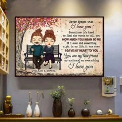 You Are My Soulmate, I Love You - Gift For Couples, Personalized Horizontal Poster -Pawfect House Store 6. THUMBNAIL 4 400c1724 5d3e 46ff 96ac 91a08b6d54bb