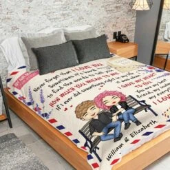 I Gave My Heart To You - Gift For Couples, Personalized Blanket -Pawfect House Store 6. THUMBNAIL 4 da3807f5 9969 4d81 9e72 20db5073c39f