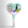 Missing You - I Wish The Rainbow Bridge Had Visiting Hours - Personalized Custom Acrylic Garden Stake