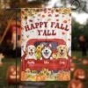 Happy Fall Y'all - Personalized Dog Flag