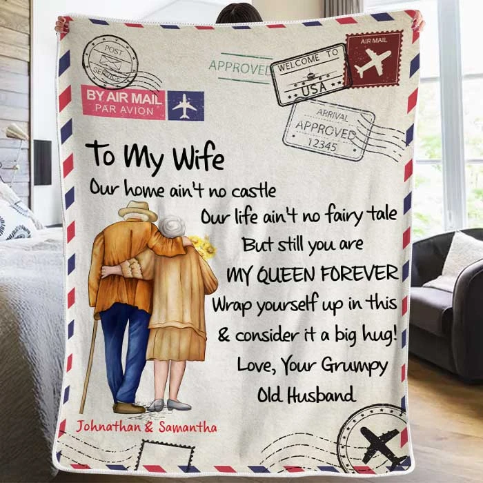 Our Life Ain't No Fairy Tale - But Still You Are My Queen Forever - Personalized Blanket 1 Our Life Ain't No Fairy Tale - But Still You Are My Queen Forever - Personalized Blanket