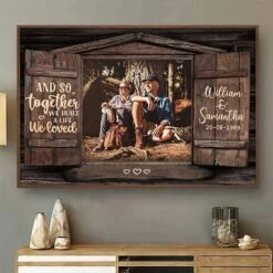 And So Together - Personalized Horizontal Poster - Upload Image, Gift For Couples
