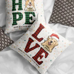 Hope, Joy, Love And Peace - Personalized Pillow Case