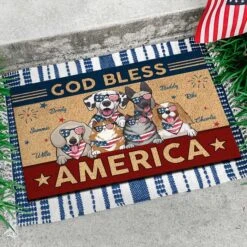 God Bless America - 4th Of July Funny Personalized Pet Decorative Mat (Cat & Dog) -Pawfect House Store 6. THUMNAIL 2 6fb33a8b 3fd1 4b0b bc0c cb0e86bfb2a5