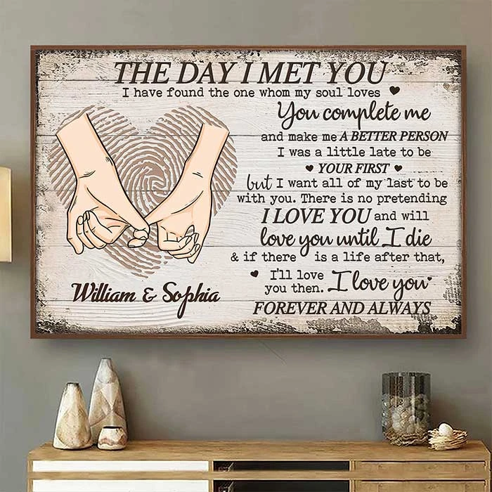 Love You Forever And Always - Gift For Couples, Husband Wife, Personalized Horizontal Poster 1 Love You Forever And Always - Gift For Couples, Husband Wife, Personalized Horizontal Poster