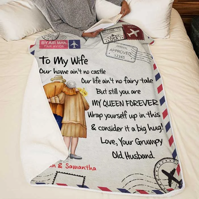 Our Life Ain't No Fairy Tale - But Still You Are My Queen Forever - Personalized Blanket 2 Our Life Ain't No Fairy Tale - But Still You Are My Queen Forever - Personalized Blanket - Image 2