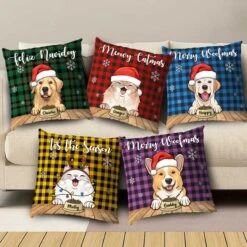 Meowy Catmas - Merry Woofmas - Personalized Pillow