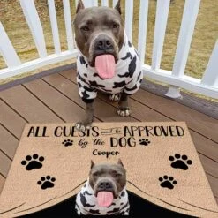 Upload Image All Guests Must Be Approved By The Dog - Funny Personalized Decorative Mat -Pawfect House Store 6. THumbnail 2 1bdc7068 9118 4f6f 8e3c 8543895ce69f
