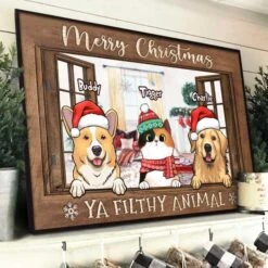 Merry Christmas - Ya Filthy Animal - Personalized Horizontal Poster -Pawfect House Store 6. THumbnail 2 4ea7cdc2 5b08 4129 ada8 d887bd9ccdee