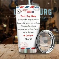 Thank You For Being My Parents - Gift For Dog Lovers, Upload Image - Personalized Tumbler -Pawfect House Store 6. THumbnail 3 844f4c34 f3ed 40a7 86f3 c70f5836eced