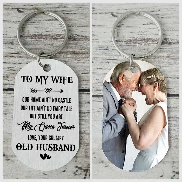 You Are My Queen Forever - Upload Image, Gift For Couples - Personalized Keychain 1 You Are My Queen Forever - Upload Image, Gift For Couples - Personalized Keychain