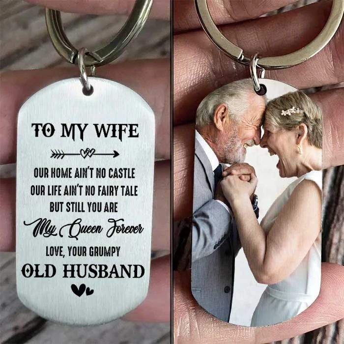 You Are My Queen Forever - Upload Image, Gift For Couples - Personalized Keychain 2 You Are My Queen Forever - Upload Image, Gift For Couples - Personalized Keychain - Image 2