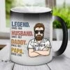 The Legend Husband - Gift For Dad, Funny Personalized Color Changing Mug