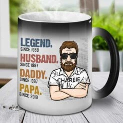 The Legend Husband - Gift For Dad, Funny Personalized Color Changing Mug