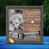 Los Mejores Amigos Llegan A Nuestras Vidas Y Dejan Huellas En Nuestros Corazones - Memorial Personalized Custom Pet Loss Sign, Collar Frame - Upload Image, Sympathy Gift, Gift For Pet Owners, Pet Lovers Spanish