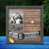 Os Melhores Amigos Entram Nas Nossas Vidas E Deixam Marcas De Patas Nos Nossos Corações - Memorial Personalized Custom Pet Loss Sign, Collar Frame - Upload Image, Sympathy Gift, Gift For Pet Owners, Pet Lovers Portuguese