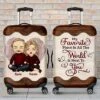 My Favorite Place In All The World Is Next To You - Gift For Couples, Husband Wife - Personalized Luggage Cover