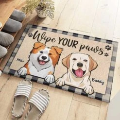 Wipe Your Paws - Personalized Decorative Mat - Gift For Pet Lovers, Pet Owners, Pet Gift -Pawfect House Store 6. Thumb 3 43c52010 392b 4b23 b3e1 00cd7edf676d