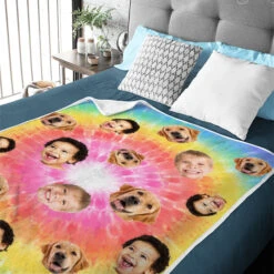 Colorful Life - Personalized Custom Blanket - Upload Image, Gift For Family, Christmas Gift -Pawfect House Store 6. Thumb 3 77d66870 9a54 47ef 902c 50e84d453caf