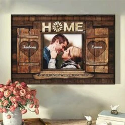 Home Is Wherever We Are Together - Upload Image, Gift For Couples, Husband Wife - Personalized Horizontal Poster -Pawfect House Store 6. Thumb 3 91281bdf 5146 41c2 a7a0 3f0d4bab26ea