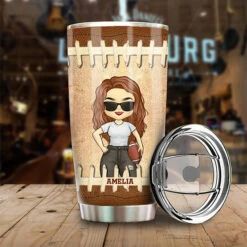 Livin' That Football Mom Life - Gift For Mom, Personalized Tumbler -Pawfect House Store 6. Thumb 3 d1cc89cb 159c 4380 b331 423c44813cfb