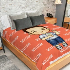 Colorful Lovely Lettering - Personalized Custom Blanket - Gift For Kids, Gift For Family, Christmas Gift -Pawfect House Store 6. Thumb 4 1b895cb0 c055 4880 baf1 a7ec0ffff02d