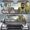Man And His Dogs - Personalized Dog Auto Sun Shade
