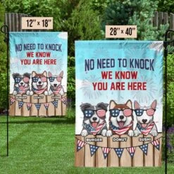 No Need To Knock - 4th Of July Decoration - Personalized Dog Flag -Pawfect House Store 6. Thumbnail 1 4c99677c 0e79 4d4c 98e6 bbbcfab65f70