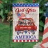 God Bless America - 4th Of July Decoration - Personalized Dog Flag