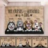 Dog - All Guests Must Be Approved By The Dog - Funny Personalized Dog Decorative Mat (TW)