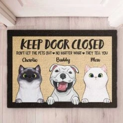 Don't Let The Pets Out - Funny Personalized Decorative Mat, Doormat (Cat & Dog) -Pawfect House Store 6. Thumbnail 2 64c44c66 024a 446d 81c9 4bfe350fb339