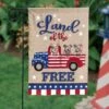 America, Land Of The Free - 4th Of July Decoration - Personalized Dog Flag