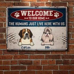 Welcome To Our Home Warning Style - Funny Personalized Dog Metal Sign -Pawfect House Store 6. Thumbnail 2 de0cd7e1 b39b 408e 8959 61876d96025e